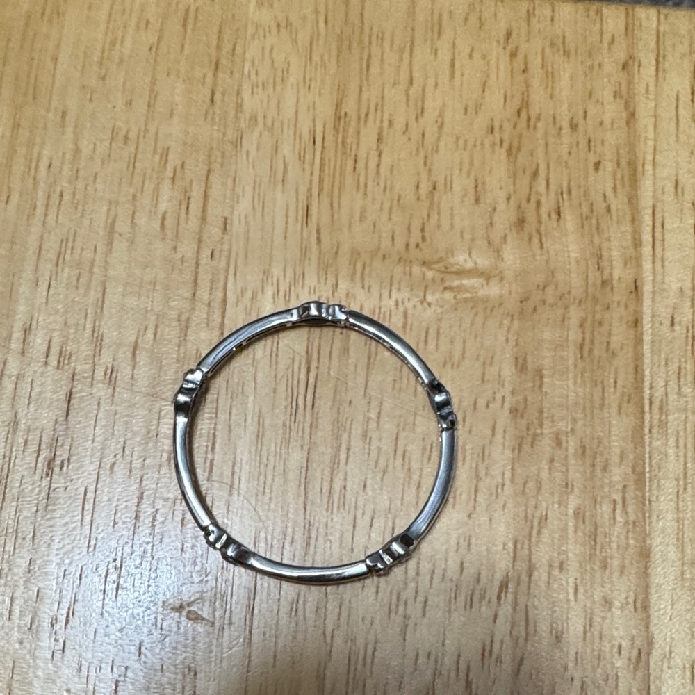 Silver Bamboo Style Ring